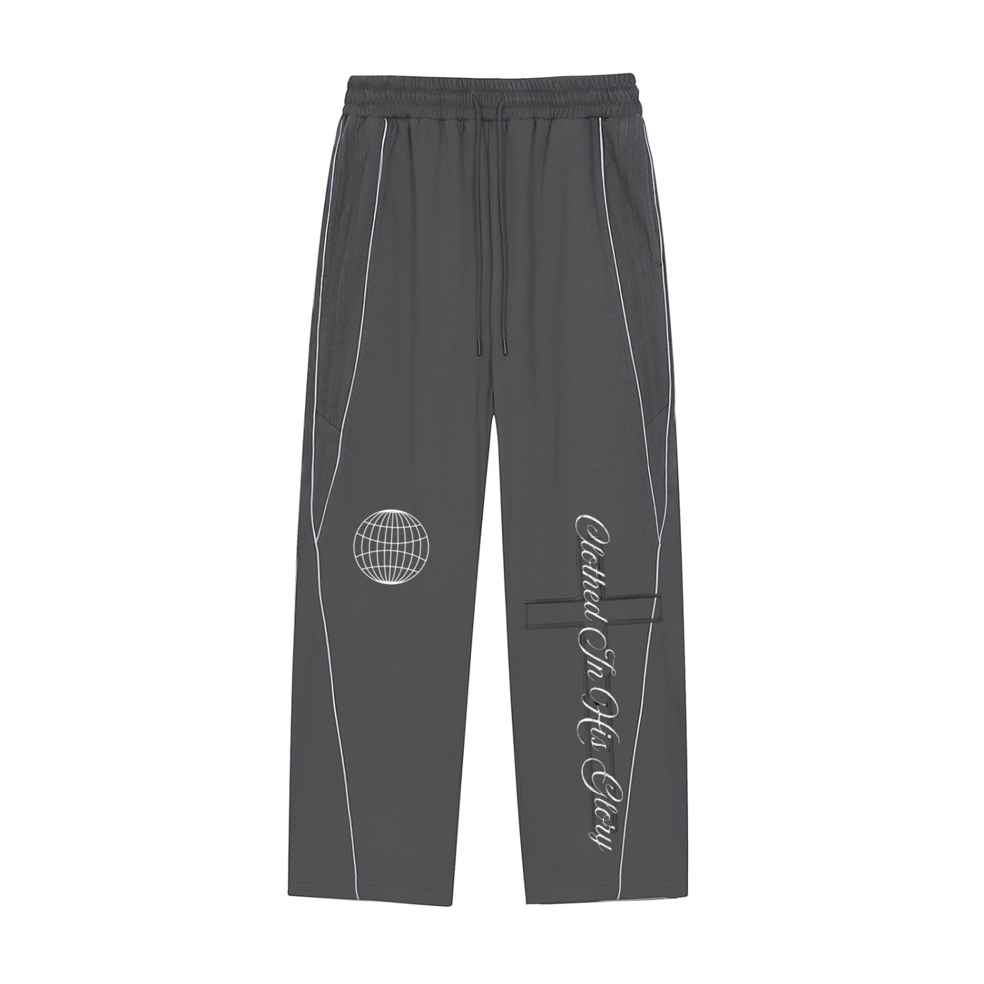 Reflection Striped Straight-Leg Sweatpants
