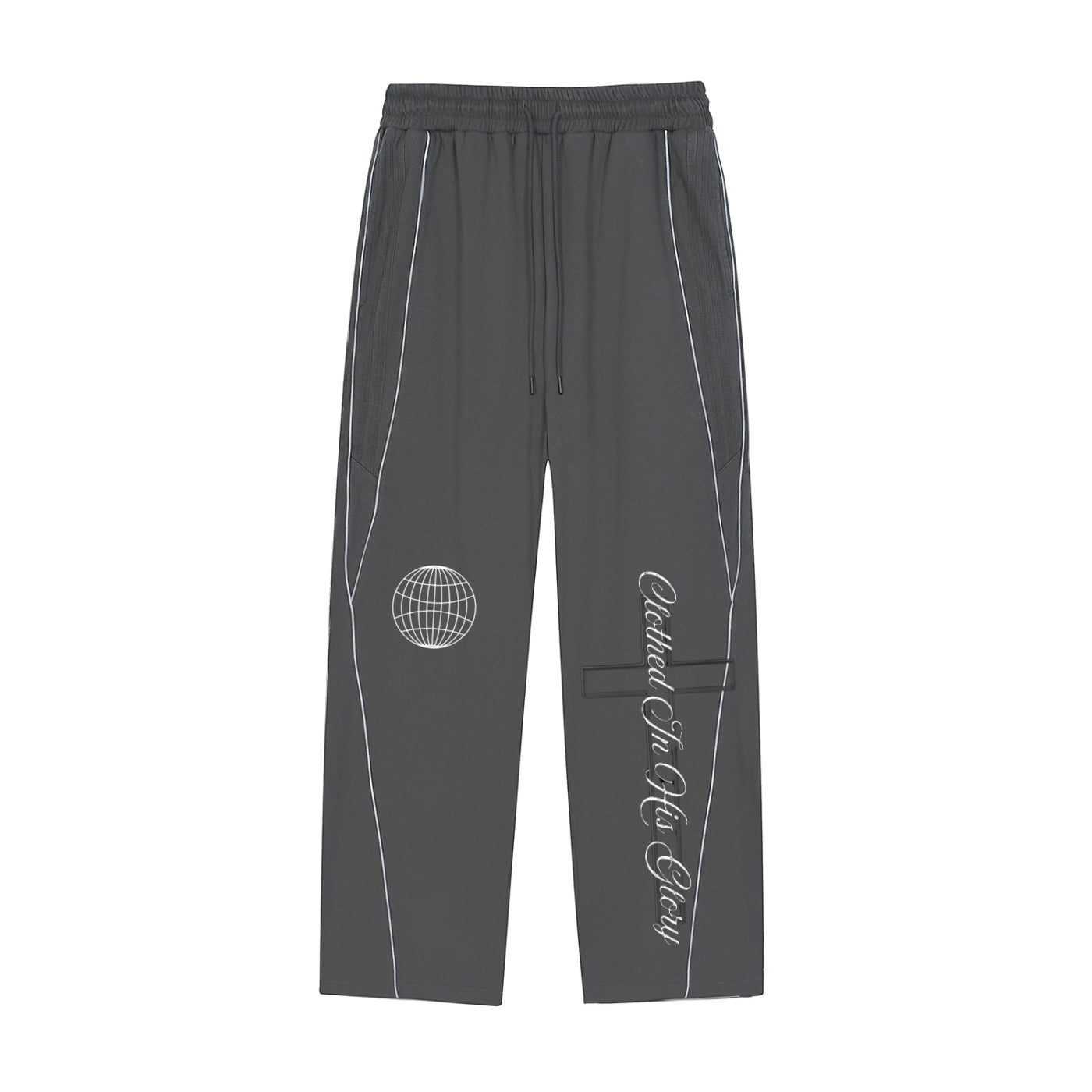 Reflection Striped Straight-Leg Sweatpants